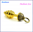 Анальная пробка ORISSI "Птичка" металлическая photo 3