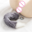 Анальная пробка. С хвостом. Нержавеющая сталь. photo 4