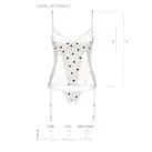 Корсет з підв'язками + стрінги LOVELIA CORSET white XXL/XXXL - Passion photo 7