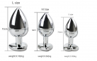Анальная пробка из нержавеющей стали Butt Plug Anal Plug, 9 видов photo 1