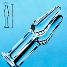 Анальная пробка. Стекло. Прозрачный. photo 2