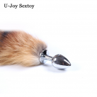 Анальная пробка. С хвостом. Нержавеющая сталь. photo 4