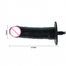 Фаллоимитатор. Надувной. Черный. Вибрационный. photo 5