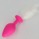 Силиконовая анальная пробка с хвостиком 35 мм * 80 мм  photo 5