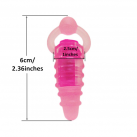 Силиконовая анальная пробка ребристая photo 5