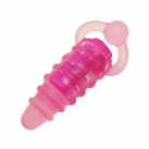 Силиконовая анальная пробка ребристая photo 4