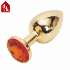 Анальная пробка. Цвет золотой. Размер S. photo 6