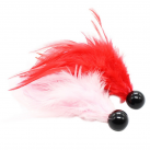 Анальные шарики с хвостом из перьев photo 1