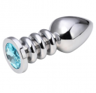 Анальная пробка металлическая спиральная photo 1