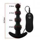 Силиконовый массажер простаты с вибрацией, 10 скоростей photo 3