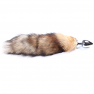 Металлическая анальная пробка с хвостом photo 6