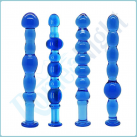 Набор стеклянных анальных пробок, 4 шт. photo 1