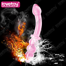 Двойной фаллоимитатор Lovetoy из стекла photo 3