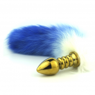 Анальная пробка-хвостик разноцветная photo 5