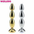 Металлическая анальная пробка со стразом photo 2