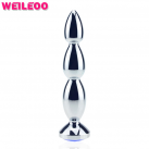 Металлическая анальная пробка со стразом photo 4