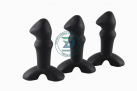 Черная анальная пробка с вибрацией photo 1