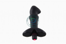 Черная анальная пробка с вибрацией photo 5