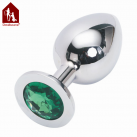 Анальний затор Davidsource Jeweled Metal Silver, 100х39 мм photo 3