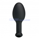 Черная силиконовая анальная пробка ORISSI, 32 мм photo 5