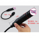 Большая надувная анальная пробка из силикона photo 3