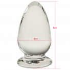 Анальная пробка из стекла, 8х4 см photo 3