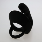 Масажер простати із силікону, колір чорний photo 1