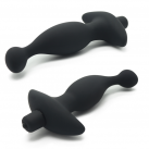 Анальный вибратор из силикона, цвет черный photo 6