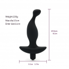 Анальный вибратор из силикона, цвет черный photo 1