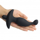 Анальный вибратор из силикона, цвет черный photo 3