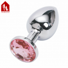 Анальная пробка Davidsource Jeweled Metal Silver, 74х30 мм photo 5