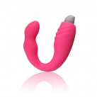 Силиконовый массажер простаты Aanl Davidsource с вибрацией, цвет розовый photo 1