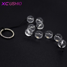 Мини анальные бусы из прозрачного стекла photo 3