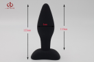 Анальная пробка. Силикон. Черный. Водонепроницаемый. photo 3