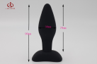 Анальная пробка. Силикон. Черный. Водонепроницаемый. photo 2