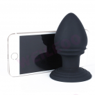 Силиконовая анальная пробка с присоской, 95х50 мм photo 4