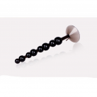 Силиконовые анальные шарики NMC, цвет черный photo 3