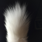 Силіконова анальна пробка з білим хвостом photo 1