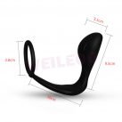 Массажер простаты с кольцом, силиконовый photo 3