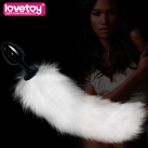 Металлическая анальная пробка с хвостом Lovetoy  photo 1
