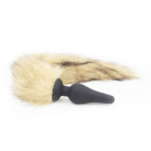 Силиконовая анальная пробка с хвостом ORISSI  photo 4