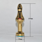 Анальный фаллоимитатор из нержавеющей стали, 10 см photo 3