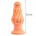 Анальная пробка ребристая. Силикон photo 6