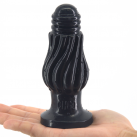 Анальная пробка ребристая. Силикон photo 2