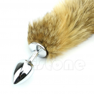 Силиконовая анальная пробка с хвостом Butt Plug photo 1