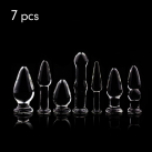 Фаллоимитатор с анальными пробками. Хрусталь. 7 шт. photo 1