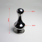 Анальная пробка из нержавеющей стали, 50х108 мм, 650 гр photo 1