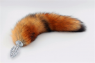 Анальная пробка. С лисьим хвостом. Металл. photo 3