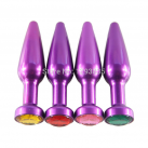 Анальная пробка металлическая с кристаллом photo 2