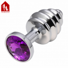 Анальная пробка. Металл. Длина - 7,4 см. photo 5